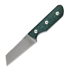 StraightLine Scorer - Stonewashed - Green Burlap Micarta knife
