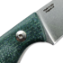 StraightLine Scorer - Stonewashed - Green Burlap Micarta knife