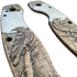 Svechnikov Workshop Spyderco Military old build handle scales, Moon Raven