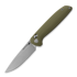 Tactile Knife Maverick - Stonewash - G10 kääntöveitsi, oliivinvihreä