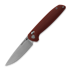 Tactile Knife Maverick - Stonewash - G10 kääntöveitsi, punainen