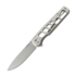 Tactile Knife Rockwall Flipper V2 Skeletonized - Stonewash - Titanium sulankstomas peilis