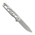 Tactile Knife Rockwall Flipper V2 Skeletonized - Stonewash - Titanium sulankstomas peilis