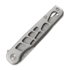 Tactile Knife Rockwall Flipper V2 Skeletonized - Stonewash - Titanium sulankstomas peilis