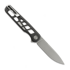 Coltello pieghevole Tactile Knife Rockwall Flipper V2 Skeletonized - Stonewash - Titanium, nero