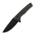 Tekto Knives F3 Charlie Button Lock G10 Damascus sulankstomas peilis
