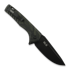 Tekto Knives F3 Charlie Button Lock G10 Damascus kääntöveitsi