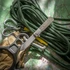 Terrain 365 Otter Flip-ATB OD Green Linen Micarta sulankstomas peilis