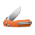 The James Brand The Carter - Orange / Stainless / G10 / Straight sulankstomas peilis
