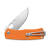 The James Brand The Folsom - Orange / Stainless / G10 / Straight sulankstomas peilis