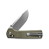 The James Brand The Kline - OD Green / Stainless / Micarta / Straight kääntöveitsi