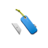 Coltello pieghevole The James Brand The Palmer - Cerulean / Yellow / Aluminum / Straight