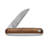 The James Brand The Pike - Rosewood / Damascus / Titanium / Straight sulankstomas peilis
