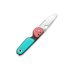 The James Brand The Redstone - Coral / Turquoise / PP / Serrated sulankstomas peilis