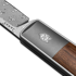 The James Brand The Wayland - Rosewood / Damascus / Titanium / Straight sulankstomas peilis