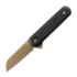 The James Brand The Wells - Black / Rose Gold / Aluminum / Straight sulankstomas peilis