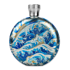 Titaner Titanium Hip Flask, Jade Waves