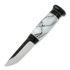 Nóż Tommi Mäkelä Acryl Puukko, grey/black