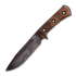 TRC Knives Apocalypse Elmax Post Apo Finish knife, Torched Micarta