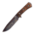 TRC Knives Apocalypse Elmax Post Apo Finish knife, Torched Micarta