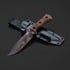 TRC Knives Apocalypse Elmax Post Apo Finish knife, Torched Micarta