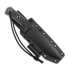 TRC Knives Apocalypse Prime Elmax, Black Canvas Micarta