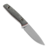 TRC Knives Classic Freedom FFG M390 satin peilis, black micarta red liner