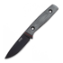 TRC Knives Classic Freedom M390 DLC mes, black canvas micarta with red liner
