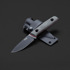 TRC Knives Classic Freedom M390 DLC mes, black canvas micarta with red liner