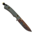 มีด TRC Knives K-1s Virus Edition, black micarta