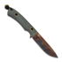 TRC Knives K-1s Virus Edition 刀, black micarta