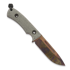 มีด TRC Knives K-1s Virus Edition, green canvas micarta