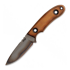 TRC Knives - Kosmos RWL-34 Post Apocalyptic Finish Torched Natural Canvas Micarta