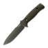 TRC Knives Mille Cuori Grey DLC, OD Green Micarta