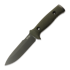 TRC Knives Mille Cuori Grey DLC, OD Green Micarta