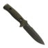 TRC Knives Mille Cuori Grey DLC, OD Green Micarta