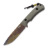 TRC Knives South Pole Apo finish Messer, green canvas micarta