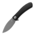 Trollsky Knives Mandu Black Micarta sulankstomas peilis, Dark Bead Blast