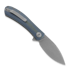 Trollsky Knives Mandu Blue Micarta kääntöveitsi