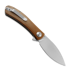 Trollsky Knives Mandu Brown Micarta sulankstomas peilis, Satin
