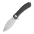 Trollsky Knives Mandu EVO 14C28N sulankstomas peilis, Black Micarta, Satin
