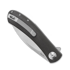 Trollsky Knives Mandu EVO 14C28N sulankstomas peilis, Black Micarta, Satin