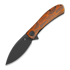 Trollsky Knives - Mandu EVO 14C28N, Orange Turtle G-10, Black Stonewash