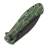 Trollsky Knives Mandu Evo Limited 접이식 나이프, Green Turtle G-10, Black Stonewash