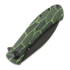 Trollsky Knives Mandu Evo Limited 접이식 나이프, Green Turtle G-10, Black Stonewash