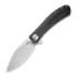 Trollsky Knives Mandu EVO Magnacut sulankstomas peilis, Black CarbonTex G-10, Satin