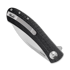 Trollsky Knives Mandu EVO Magnacut sulankstomas peilis, Black CarbonTex G-10, Satin