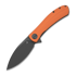 Trollsky Knives Mandu EVO Magnacut 折叠刀, Orange G-10, Black Stonewash