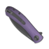 Trollsky Knives Mandu EVO Magnacut sulankstomas peilis, Purple G-10, Black Stonewash