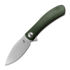 Trollsky Knives Mandu Green Micarta sulankstomas peilis, Satin